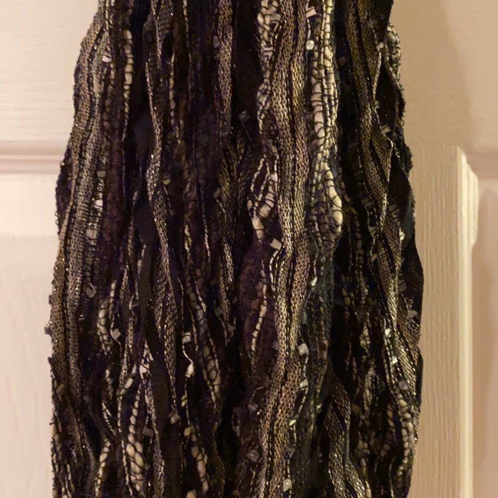 Collectioneighteen Infinity Loop Scarf. Black/Whi… - image 2